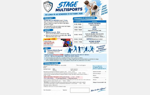Stage 6-13 ans 19 -24 octobre 2026