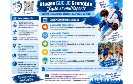 Stage vacances